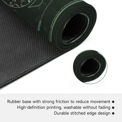 Mahjong Mat for Table, Durable Mahjong Table Cover with Unique Design, Premium Mahjong Accessories, Perfect Mahjong Gifts for Women, Game Mat for Mahjong and Board Game Enthusiasts (Emerald Reverie) ( doesn’t come with the bag )