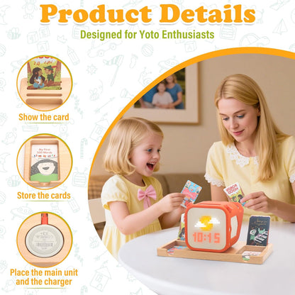 Card Holder Compatible with YOTO Player and YOTO Cards, Music Player for Kids YOTO Stories Music Cards Storage Accessory with 8 Card Slots