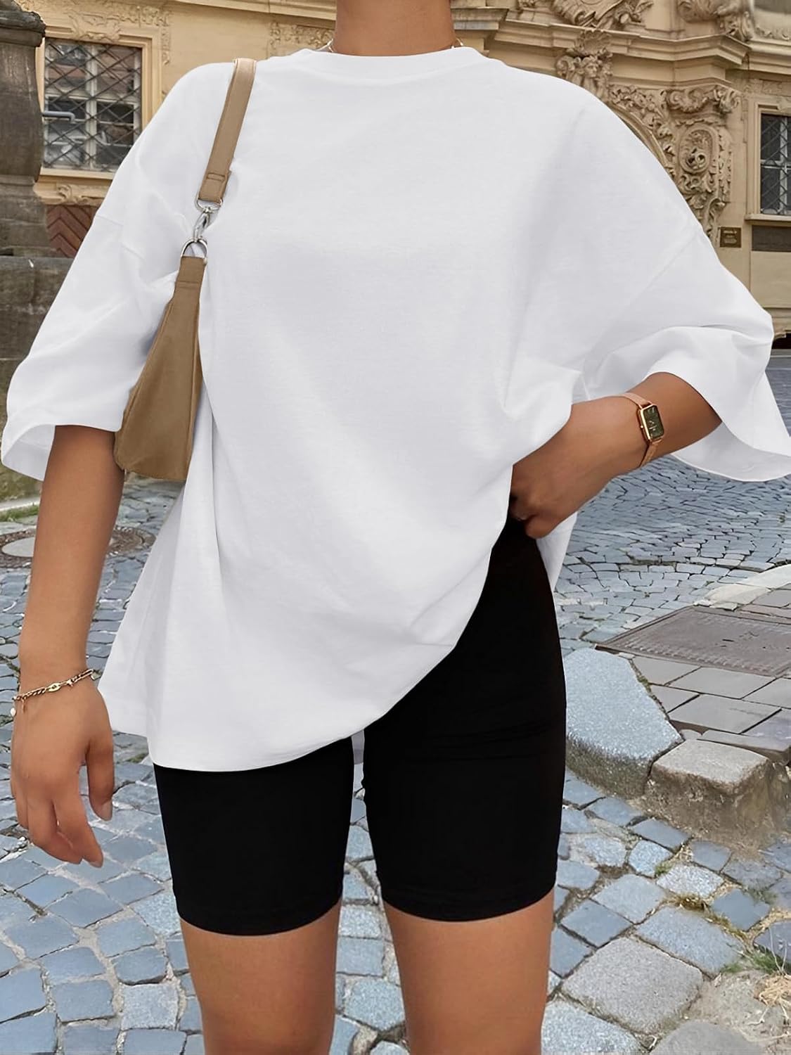 Oversized, soft cotton-poly tees from Trendy Queen perfect for casual, workout, or vacation wear. You don't want to miss it!