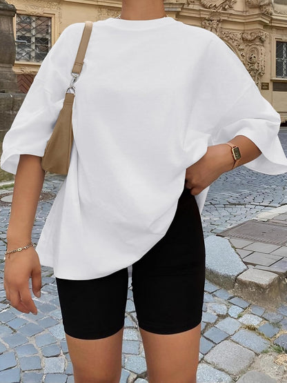 Oversized, soft cotton-poly tees from Trendy Queen perfect for casual, workout, or vacation wear. You don't want to miss it!