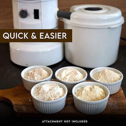 Wondermill Complete Canister Assembly: Upgrade Your WonderMill with Complete Canister Assembly - Includes Canister, Flour Tube Lid, Cyclo Cup, and Filter