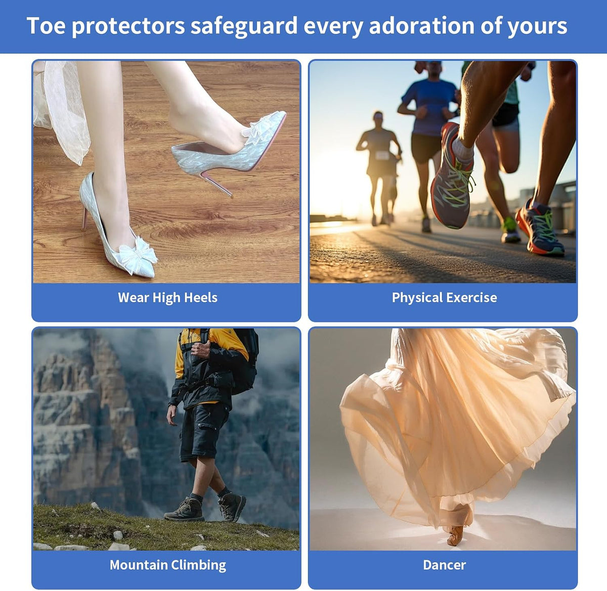 30PCS Silicone Anti-Friction Toe Protector,Soft Clear Little Gel Toe Protectors Breathable Toe Covers for Men Women,Toe Sleeves for Corns,Calluses,Blisters and Ingrown Toenails
