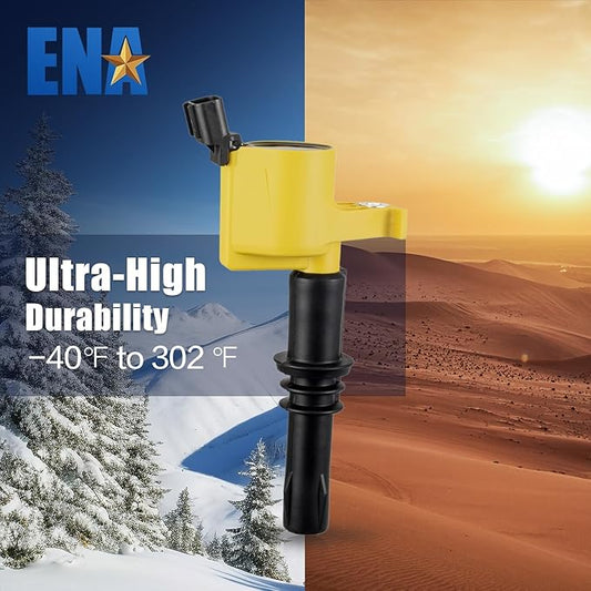 ENA Heavy Duty Ignition Coil Pack Compatible with Ford Lincoln Mercury 4.6L 5.4L 6.8L Replacement for DG511 C1541 FD508