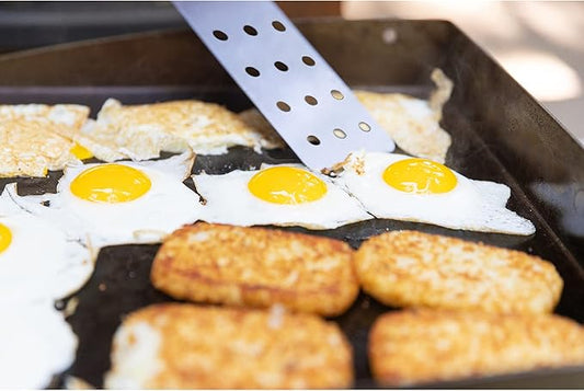 Fox Run Griddle Spatula Slotted, Stainless Steel, Silver, 14.76 x 2.95 x 3.35"