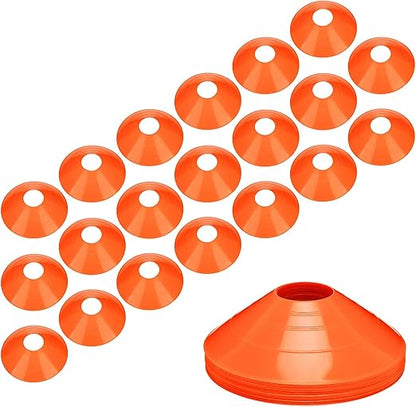 Pro Disc Cones - Training Cones Agility Soccer Cones with Carry Bag for Training, Soccer, Football, Basketball,Kids and Other Sports and Games(22G)