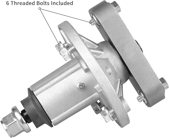 GY20050 Spindle Fit for John Deere L100 L110 L120 Mower - Deck Spindle with Grease Fitting Fit for John Deere L107 L108 L118 L130 Lawn Mower with 42" 48" Deck, Replace GY20785