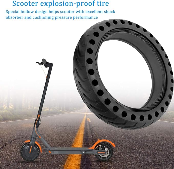 Solid Tires for Xiaomi m365 Electric Scooter Mijia M365, Gotrax GXL V2, 8.5 Inches Electric Scooter Wheels Front or Rear Replacement Honeycomb Solid Tires