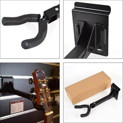 Ukuleles & Guitar Wall Hanger Bracket, Holder Stand, Wall Mount Hanger