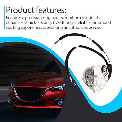 Door Lock Latch Actuator Compatible with 2010-2013 Mazda 3 Replace BCS2-58-310E BCS2-58-310A, Front Right Passenger Side