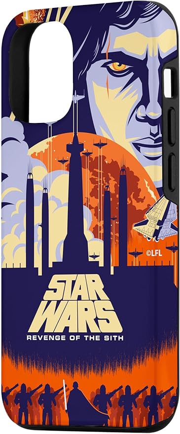 iPhone 1212 Pro Star Wars Revenge of the Sith Illustrated Movie Poster Case