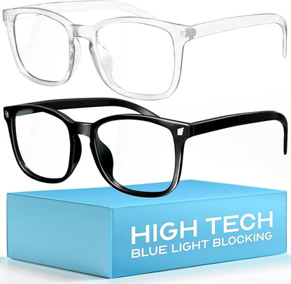 livho High Tech Blue Light Glasses - Advanced 99 Blue Light Blocking Computer Glasses - Anti Eyestrain  UV Glare Protection