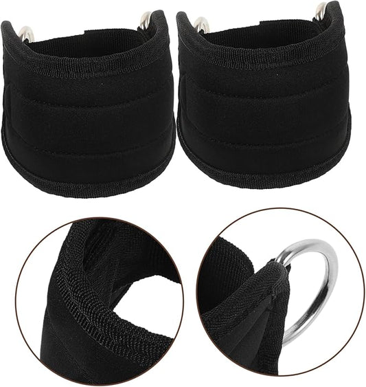 2pcs Wrapped Ankle Strap Ankle Band Ankle Strap Tool Ankle Straps Black Nylon