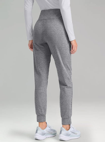 G Gradual Women's Fleece Lined Joggers High Waisted Water Resistant Thermal Hiking Pants Cold Weather Sweatpants with Pockets