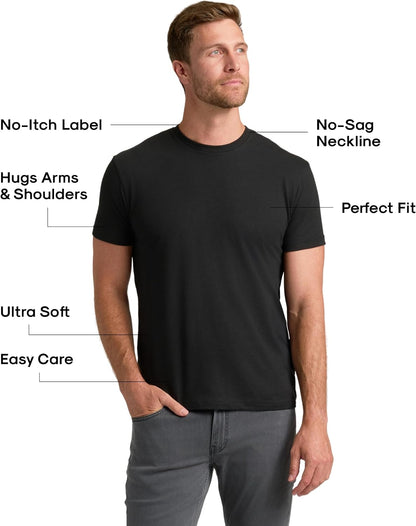True Classic Men's Short Sleeve Crew Neck T-Shirt