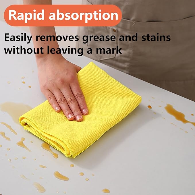 Rotema Car Accessories,Microfiber Cleaning Cloth,Kitchen Towels,Cleaning Supplies,Towels (4)