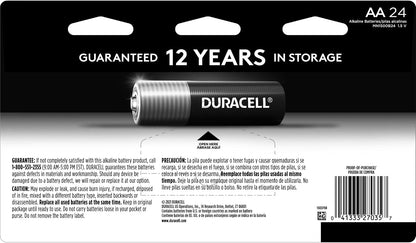 Duracell Coppertop Double AA Batteries with Power Boost Ingredients, 24 Count (Pack of 1) Long-lasting Alkaline Double AA Battery for Household and Office Devices