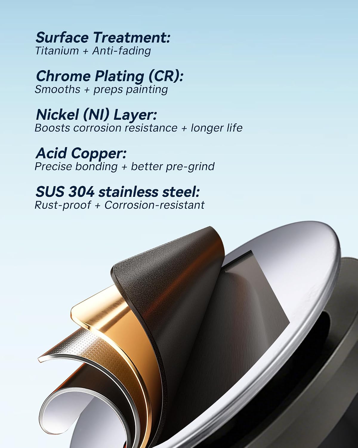 ARCORA Pop Up Sink Drain with Overflow, Chrome Bathroom Sink Drain, Pop Up Drain for Vessel Sink