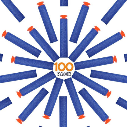 Refill Darts Universal Suction Dart Foam Bullet 100-Dart Refill Pack for Nerf N-Strike Elite Series Blasters Toy Gun