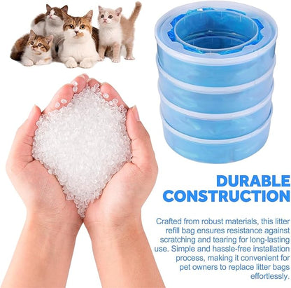 Diaper Pail Refills for Genie, Holds Up to 1120Counts Diaper Pail Refills Bags, Baby Diaper Pail Refills Compatible with Diaper Genie PailsElite and Complete Pail