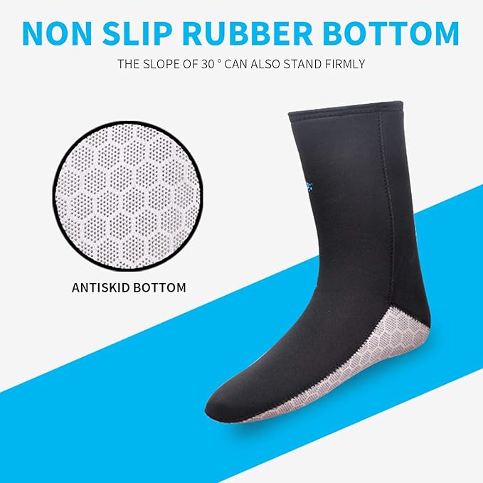 3mm5mm Diving Socks Neoprene Beach Water Socks Flexible Anti Slip Wetsuit Boots for Men Women