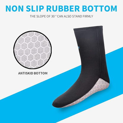 3mm5mm Diving Socks Neoprene Beach Water Socks Flexible Anti Slip Wetsuit Boots for Men Women
