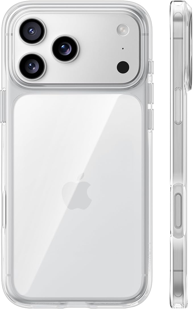 TORRAS for iPhone 17 Pro Case Crystal Clear, Upgraded Anti-Yellowing, Military-Grade Protection, Ultra Transparent Slim Case for iPhone 17 Pro Phone Case, Soft Bumper, Anti-Scratch, Clear, 6.3''