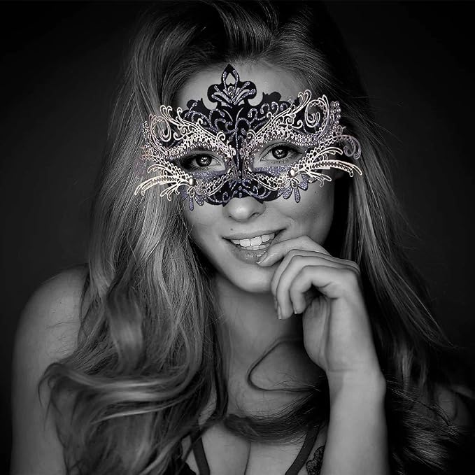 Hoshin Masquerade Mask, Mardi Gras Deecorations Venetian Masks for Women