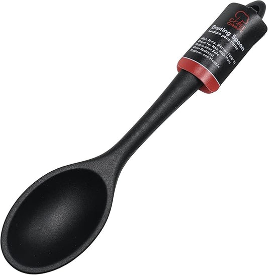 Chef Craft Premium Silicone Basting Spoon, 11 inch, Black