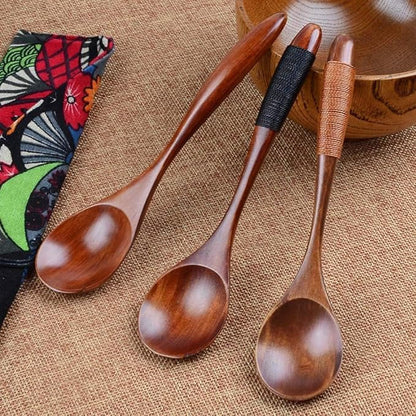 Cooking Wooden Soup Tool Utensil Catering Spoon Teaspoon Catering Cooking Utensil Teaspoon Soup Lot Kitchen Spoon Wooden Kitchen,Dining Bar