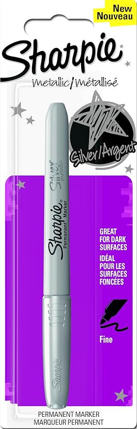 Sharpie Fine Point Metallic Permanent Marker - Silver, Pack of 1