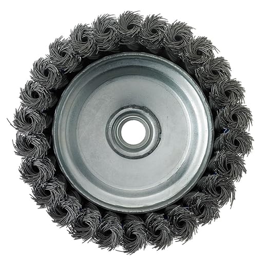 189080 - 5" x 58"-11 Knot Cup Brush, .020 Carbon Steel Wire