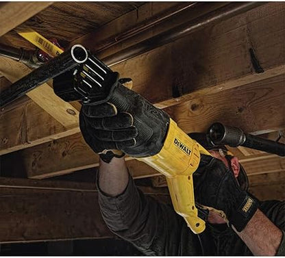 DEWALT Reciprocating Saw, 12 Amp, 2,900 RPM, 4-Position Blade Clamp, Variable Speed Trigger, Corded (DWE305)