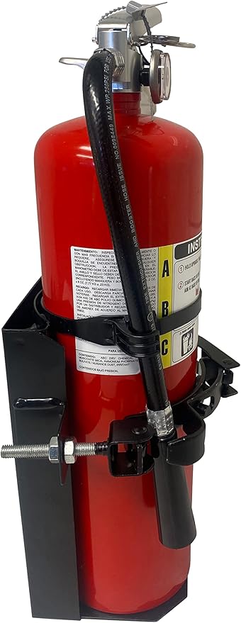 Heavy Duty Fire Extinguisher Vehicle Bracket for 10lb Dry and/or 5lb Co2 Generic for 809