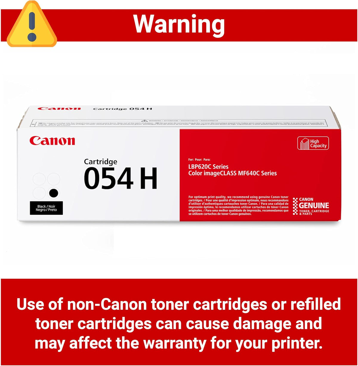 054 Black Toner Cartridge High Capacity Compatible with LBP622Cdw, LBP623Cdw, MF641Cdw, MF642Cdw, MF644Cdw