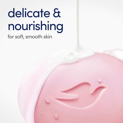 Dove Beauty Bar Soap Pink Rosa, for Soft, Smooth Skin, 6 Bars 3.75 oz For face, body & hands, Helps cleanse without dryness, With 1/4 moisturizing cream, Sulfate-free