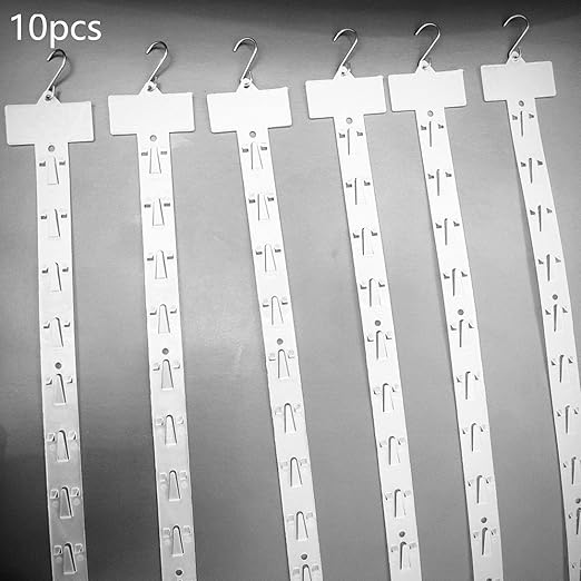 10 Pieces Hanging Merchandise Strips Retail Hanging Holder Supermarket Shelf