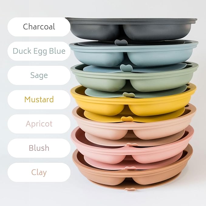 Babeehive Goods - Suction plate Mess-free mealtime Ideal choice for babies and toddlers Food grade materials, BPA free Home and on-the-go use, without