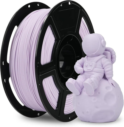 PLA Filament 1.75mm +/- 0.02mm, Matte Purple 3D Printer Filament 1kg (2.2lbs) Spool, Excellent Printing Performance, Easy to Use for Most FDM 3D Printers