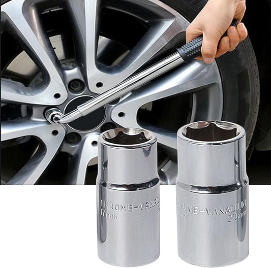 1719mm And 2123mm Tire Socket Wrenches With 2 Heads For Car Bikes Home Maintenance