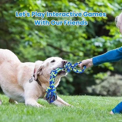 Dog Toys Indestructible Durable Dog Chew Toys Tug of War Interactive Toys Suitable for Medium and Large Dogs Supplies(5,1)