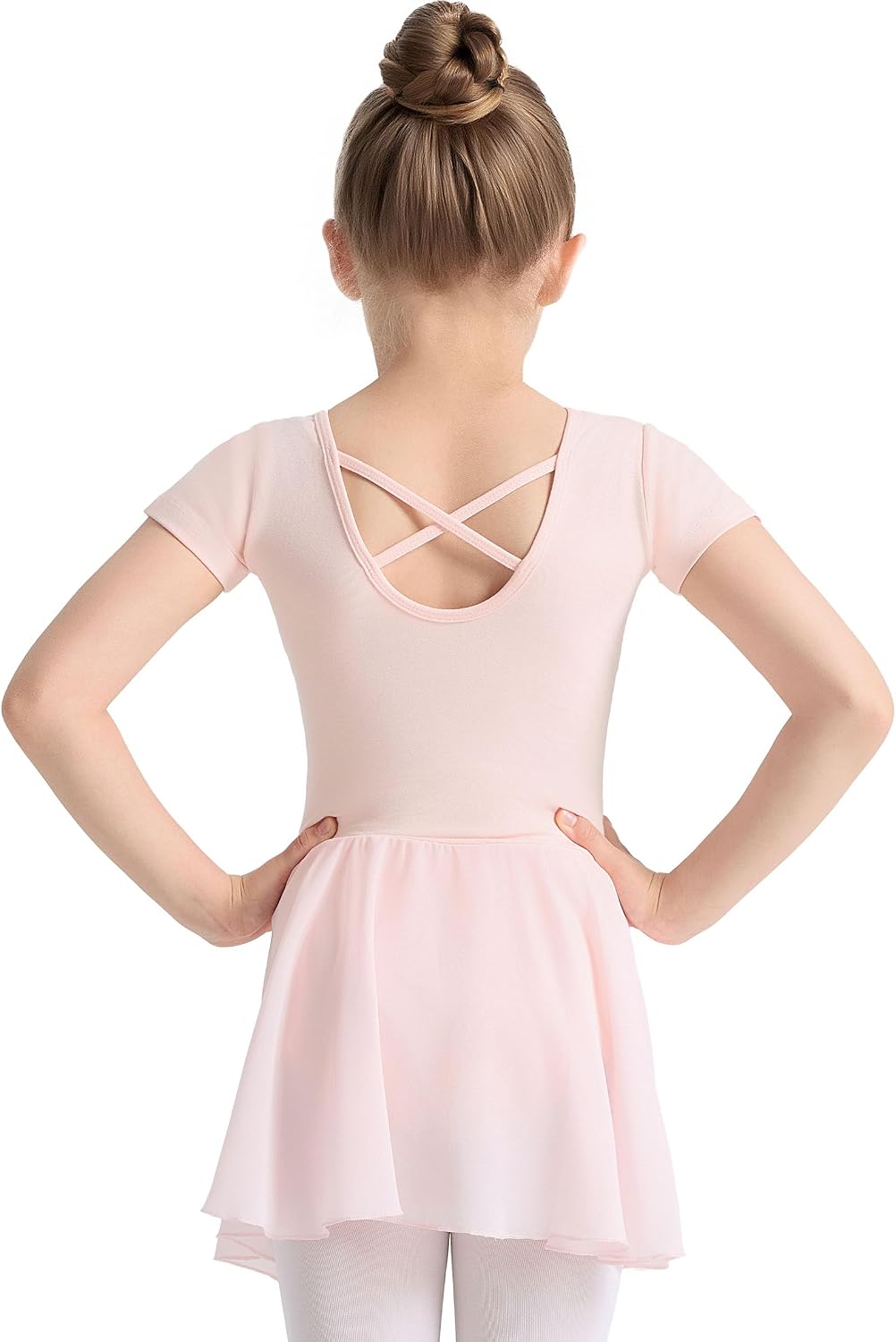 TinyChoice Ballet Leotards for Girls Ballet Dress for Toddler & Ballet Outfit with Criss-Cross Back, 2T-11Y