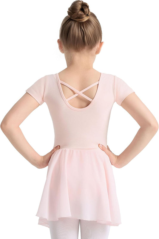 TinyChoice Ballet Leotards for Girls Ballet Dress for Toddler & Ballet Outfit with Criss-Cross Back, 2T-11Y