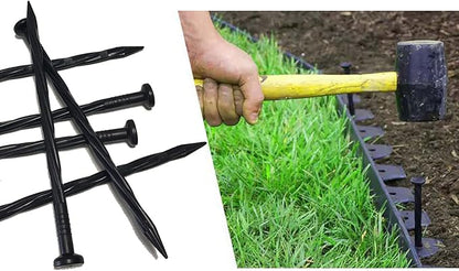 Spiral Landscape Anchoring Spikes 6 in 30 PCS Plastic Garden Spikes for Artificial Turf, Paver, Weed Barrier, Tent and More