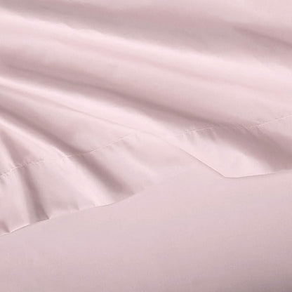 Basics Kid's Soft Easy-Wash Lightweight Microfiber 4-Piece Sheet Set, Full, Light Pink, Solid