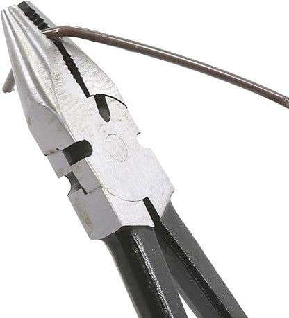 10" Premium Fence Pliers Round Nose Utica Style