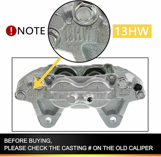 Front Left Brake Caliper with Casting #13WH Compatible with Base SR5 Sport 47750-60130_19-2767_343538_4