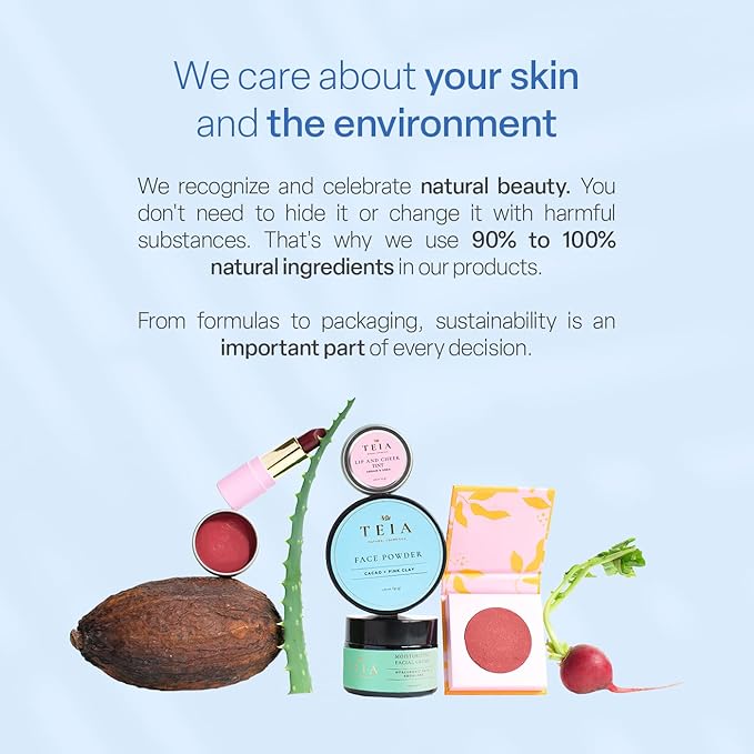 TEIA Cosmetics - Moisturizing Light Coverage Foundation, Natural Finish. Non-toxic, vegan, cruelty-free. (CAPUCCINO)