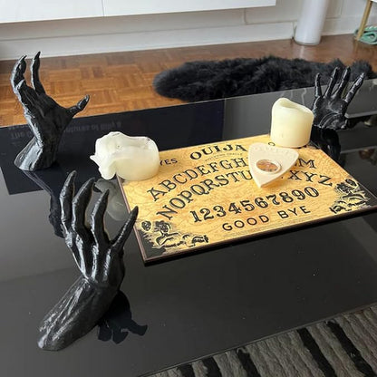 Devil Hand Statue Black Demon Hands Wall Mounted Sculpture PVC Demon Sculptures Creative Props Retro Crafts Home Decoration A