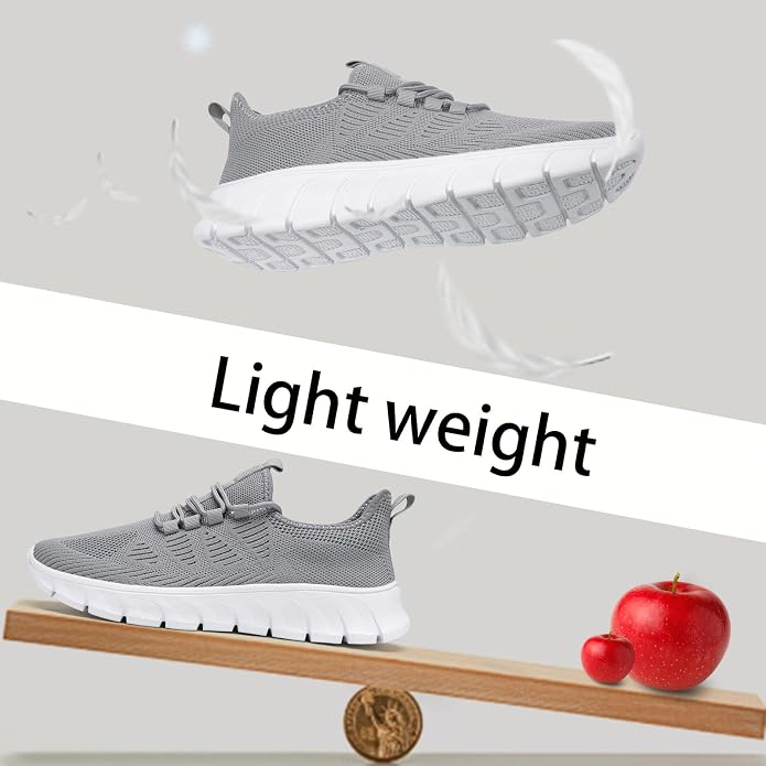 Size 12 EKRBXA Mens Running Shoes Tennis Shoes Walking Gym Sneakers Non Slip | Lightweight?Breathable Mesh?Casual?Workout?Slip on?Athletic?Comfortable Soft
