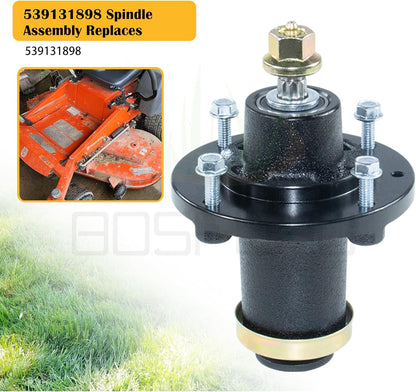 539131898 Husqvarna Spindle Assembly Replaces 539131898 Spindle Husqvarna Spindle Assembly 539131898 for Husqvarna Z248F Z242F TS354XD TS348XD MZT61 MZT52 MZT 61 MZ6128 MZ61 MZ 61 Tractors